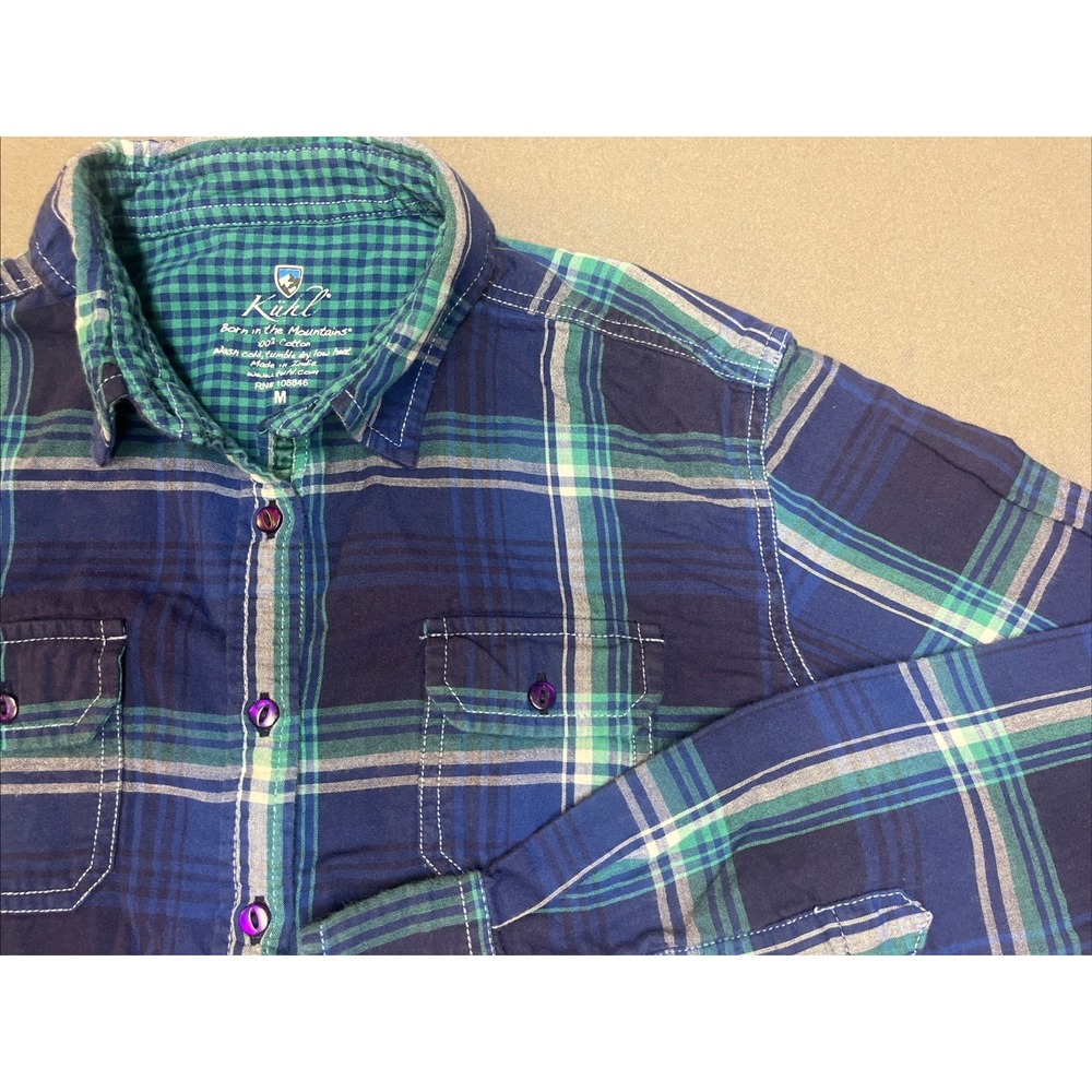 Kuhl Button Up Plaid Born in the Mountains Women's Medium